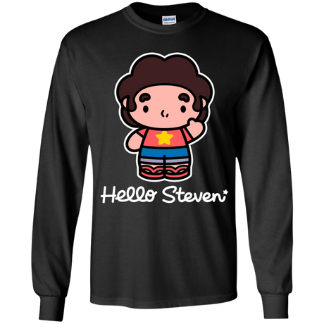 T-Shirts Black / YS Hello Steven Youth Long Sleeve T-Shirt