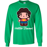 T-Shirts Irish Green / YS Hello Steven Youth Long Sleeve T-Shirt