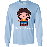 T-Shirts Light Blue / YS Hello Steven Youth Long Sleeve T-Shirt