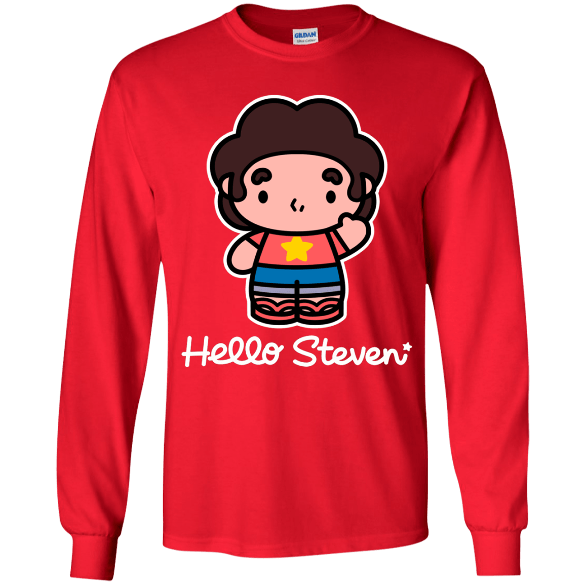 T-Shirts Red / YS Hello Steven Youth Long Sleeve T-Shirt