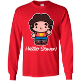 T-Shirts Red / YS Hello Steven Youth Long Sleeve T-Shirt