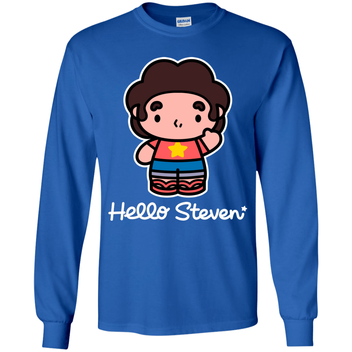 T-Shirts Royal / YS Hello Steven Youth Long Sleeve T-Shirt