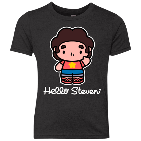 T-Shirts Vintage Black / YXS Hello Steven Youth Triblend T-Shirt