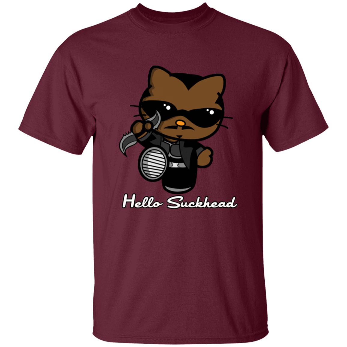 T-Shirts Maroon / S Hello Suckhead T-Shirt