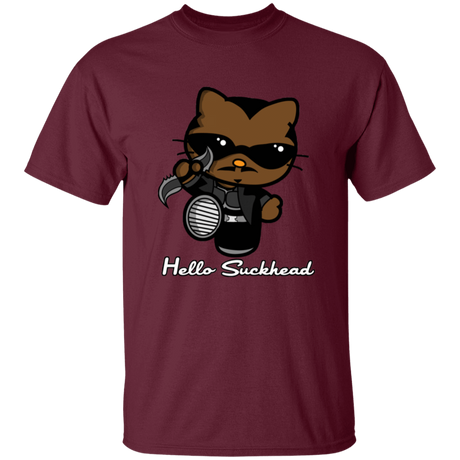 T-Shirts Maroon / S Hello Suckhead T-Shirt