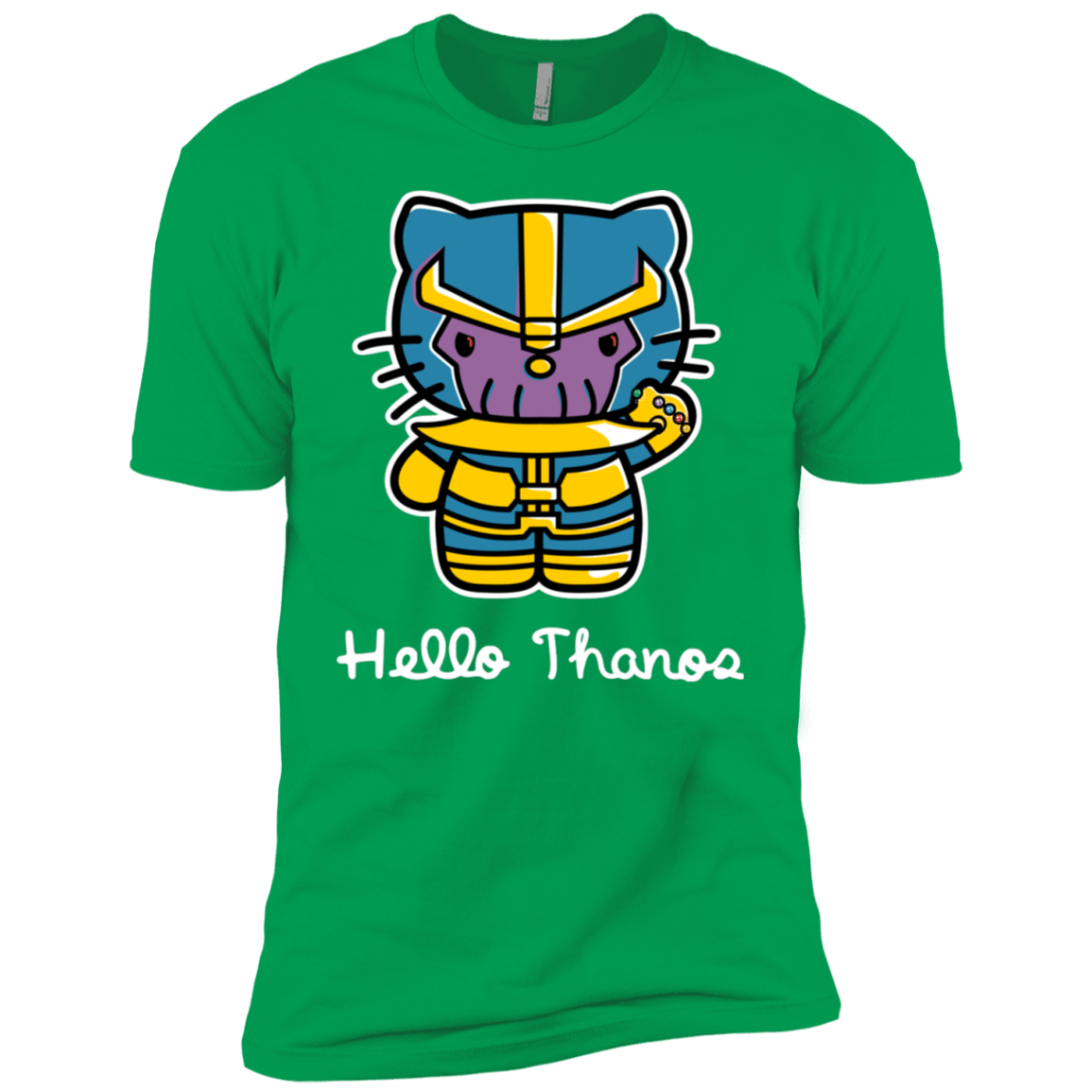 T-Shirts Kelly Green / YXS Hello Thanos Boys Premium T-Shirt