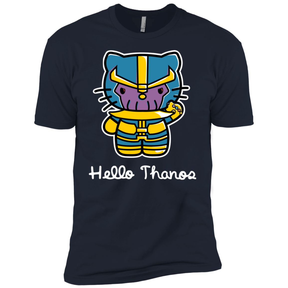 T-Shirts Midnight Navy / YXS Hello Thanos Boys Premium T-Shirt