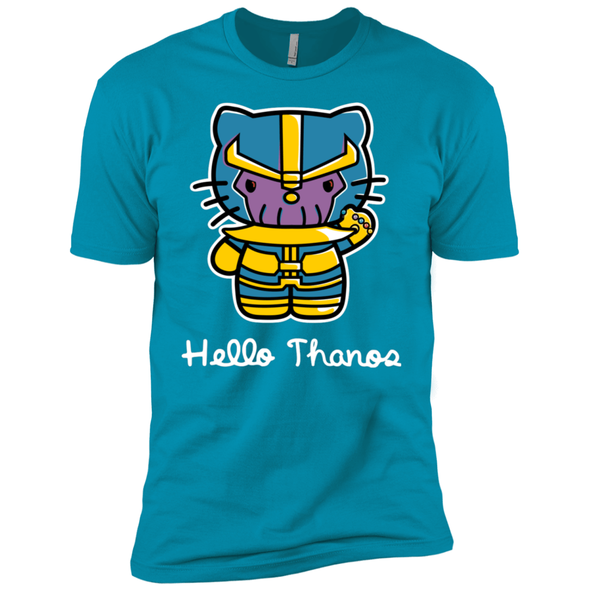T-Shirts Turquoise / YXS Hello Thanos Boys Premium T-Shirt