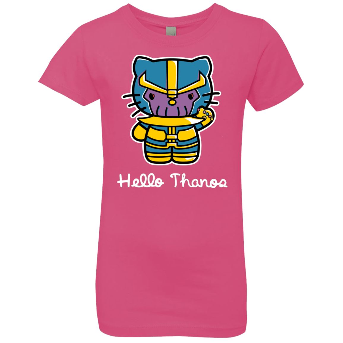 T-Shirts Hot Pink / YXS Hello Thanos Girls Premium T-Shirt