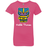 T-Shirts Hot Pink / YXS Hello Thanos Girls Premium T-Shirt