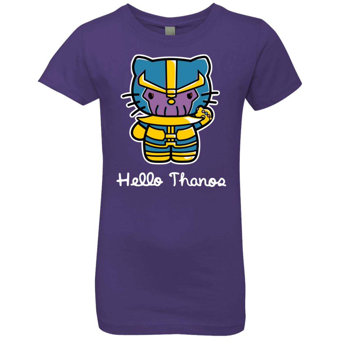 T-Shirts Purple Rush / YXS Hello Thanos Girls Premium T-Shirt