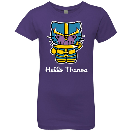 T-Shirts Purple Rush / YXS Hello Thanos Girls Premium T-Shirt