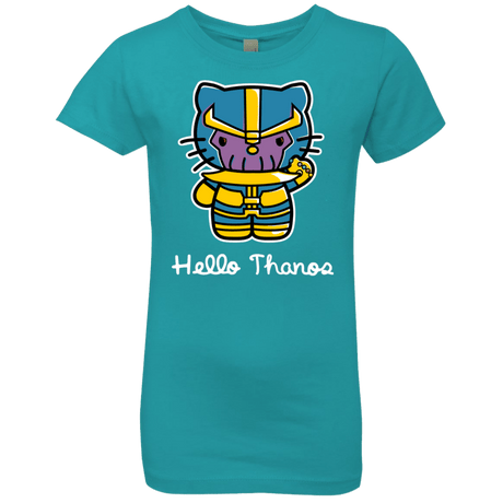 T-Shirts Tahiti Blue / YXS Hello Thanos Girls Premium T-Shirt