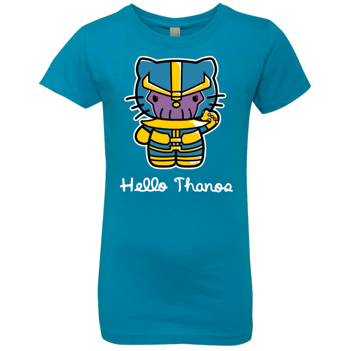 T-Shirts Turquoise / YXS Hello Thanos Girls Premium T-Shirt