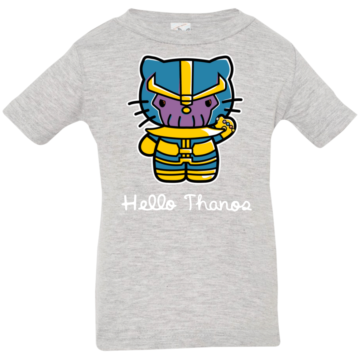 T-Shirts Heather Grey / 6 Months Hello Thanos Infant Premium T-Shirt