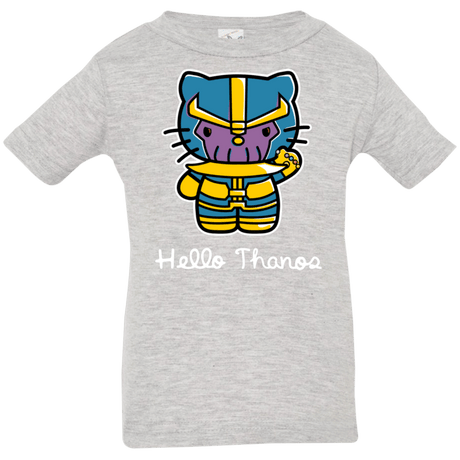 T-Shirts Heather Grey / 6 Months Hello Thanos Infant Premium T-Shirt