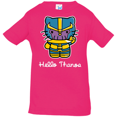 T-Shirts Hot Pink / 6 Months Hello Thanos Infant Premium T-Shirt