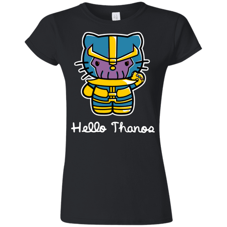 T-Shirts Black / S Hello Thanos Junior Slimmer-Fit T-Shirt