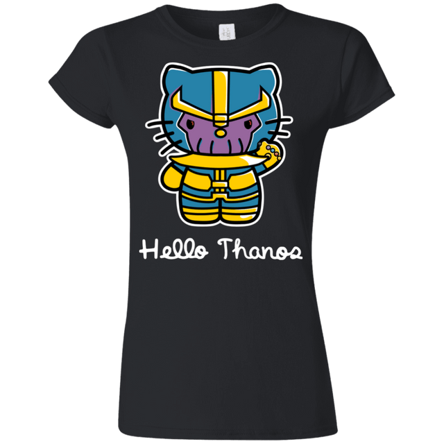 T-Shirts Black / S Hello Thanos Junior Slimmer-Fit T-Shirt