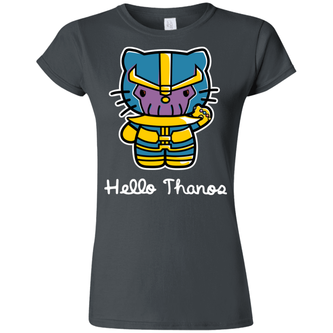 T-Shirts Charcoal / S Hello Thanos Junior Slimmer-Fit T-Shirt