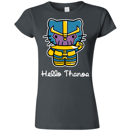 T-Shirts Charcoal / S Hello Thanos Junior Slimmer-Fit T-Shirt