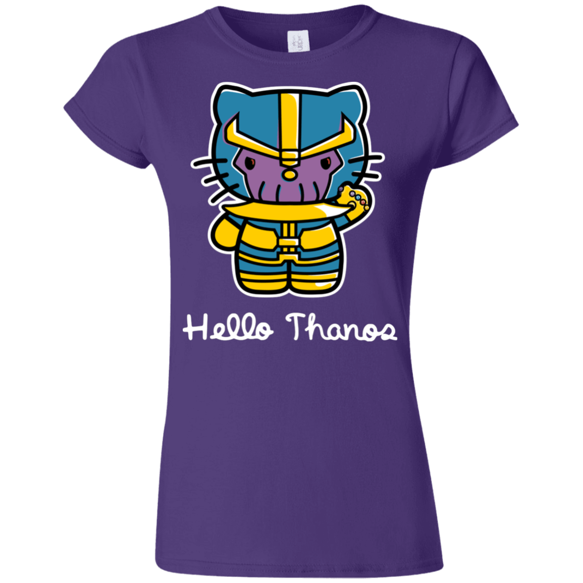 T-Shirts Purple / S Hello Thanos Junior Slimmer-Fit T-Shirt