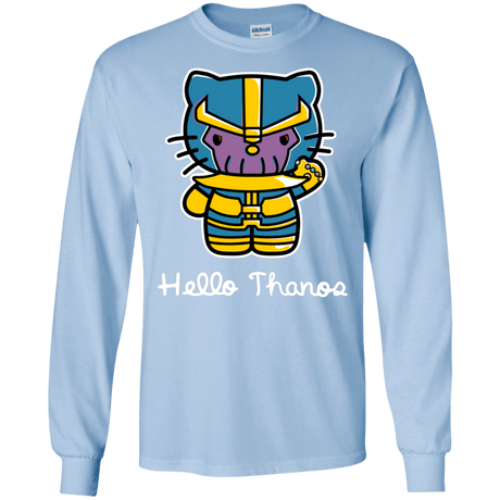 T-Shirts Light Blue / S Hello Thanos Men's Long Sleeve T-Shirt