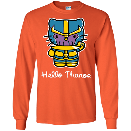 T-Shirts Orange / S Hello Thanos Men's Long Sleeve T-Shirt