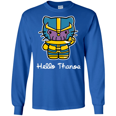 T-Shirts Royal / S Hello Thanos Men's Long Sleeve T-Shirt