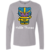 T-Shirts Heather Grey / S Hello Thanos Men's Premium Long Sleeve