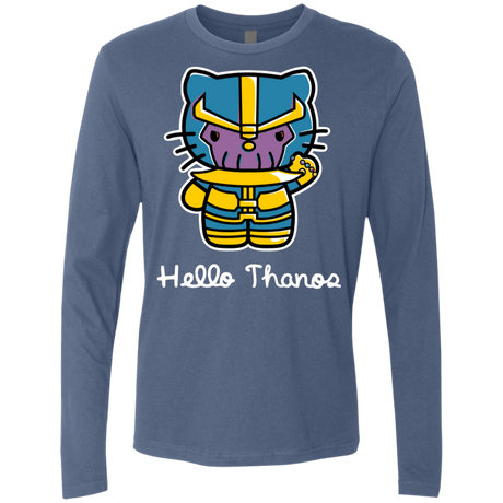 T-Shirts Indigo / S Hello Thanos Men's Premium Long Sleeve