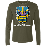 T-Shirts Military Green / S Hello Thanos Men's Premium Long Sleeve