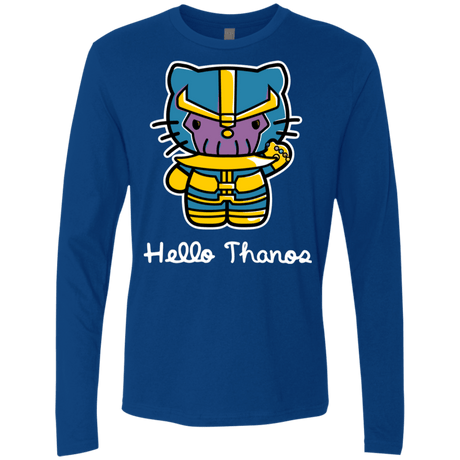 T-Shirts Royal / S Hello Thanos Men's Premium Long Sleeve