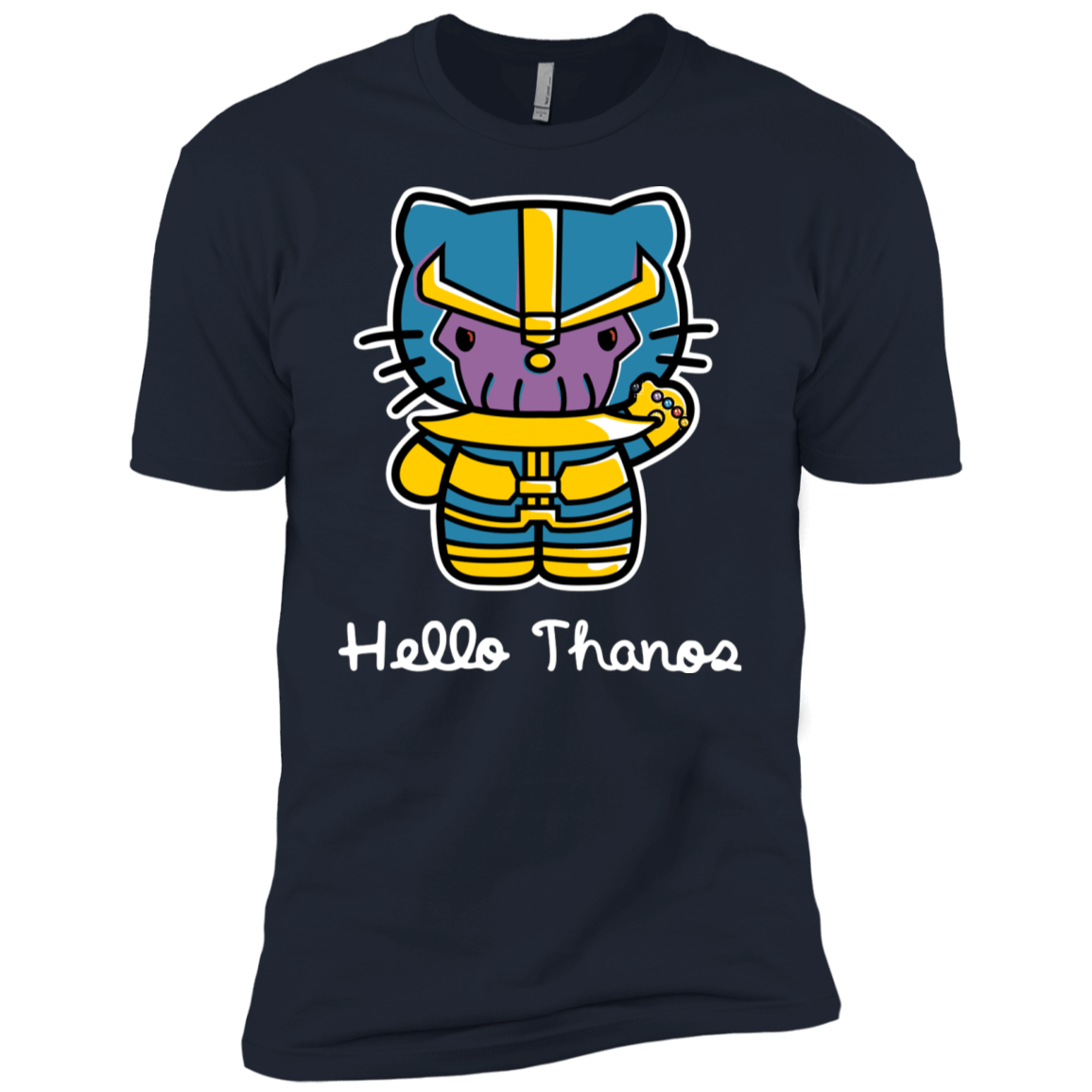 T-Shirts Midnight Navy / X-Small Hello Thanos Men's Premium T-Shirt