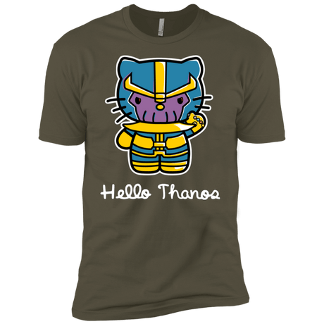 T-Shirts Military Green / X-Small Hello Thanos Men's Premium T-Shirt