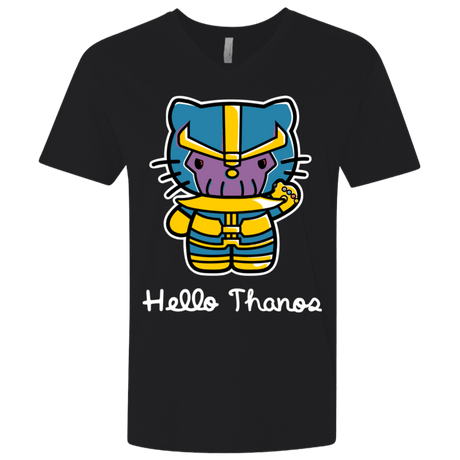 T-Shirts Black / X-Small Hello Thanos Men's Premium V-Neck