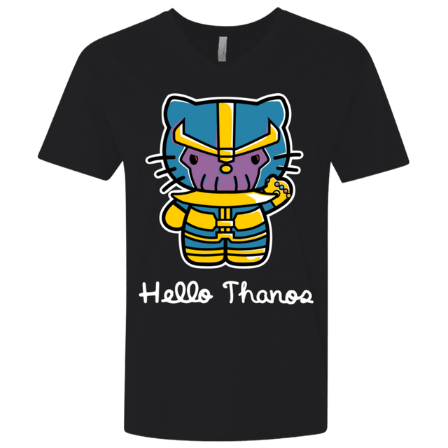 T-Shirts Black / X-Small Hello Thanos Men's Premium V-Neck