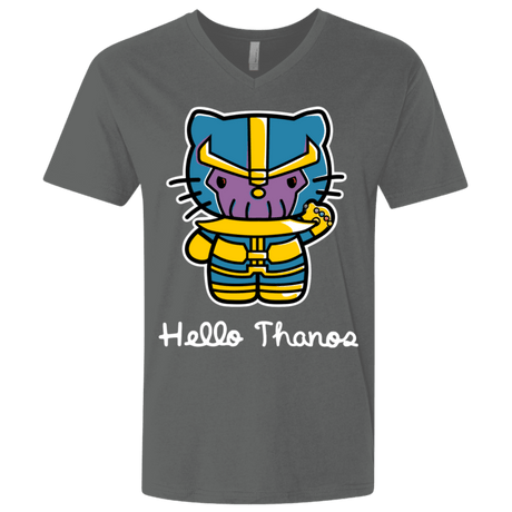 T-Shirts Heavy Metal / X-Small Hello Thanos Men's Premium V-Neck