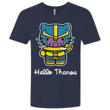 T-Shirts Midnight Navy / X-Small Hello Thanos Men's Premium V-Neck