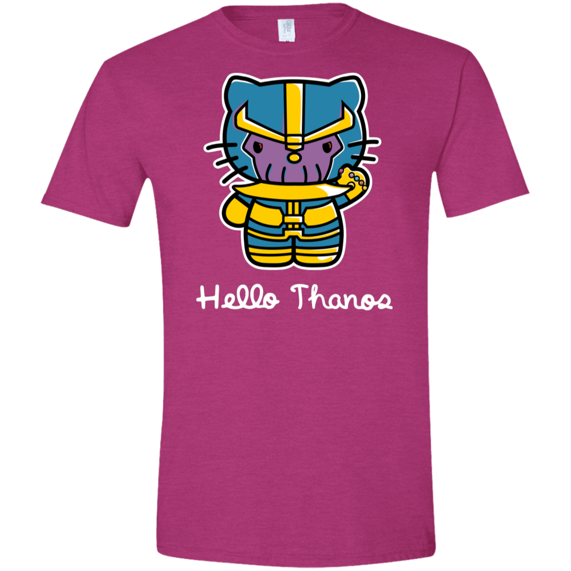 T-Shirts Antique Heliconia / S Hello Thanos Men's Semi-Fitted Softstyle