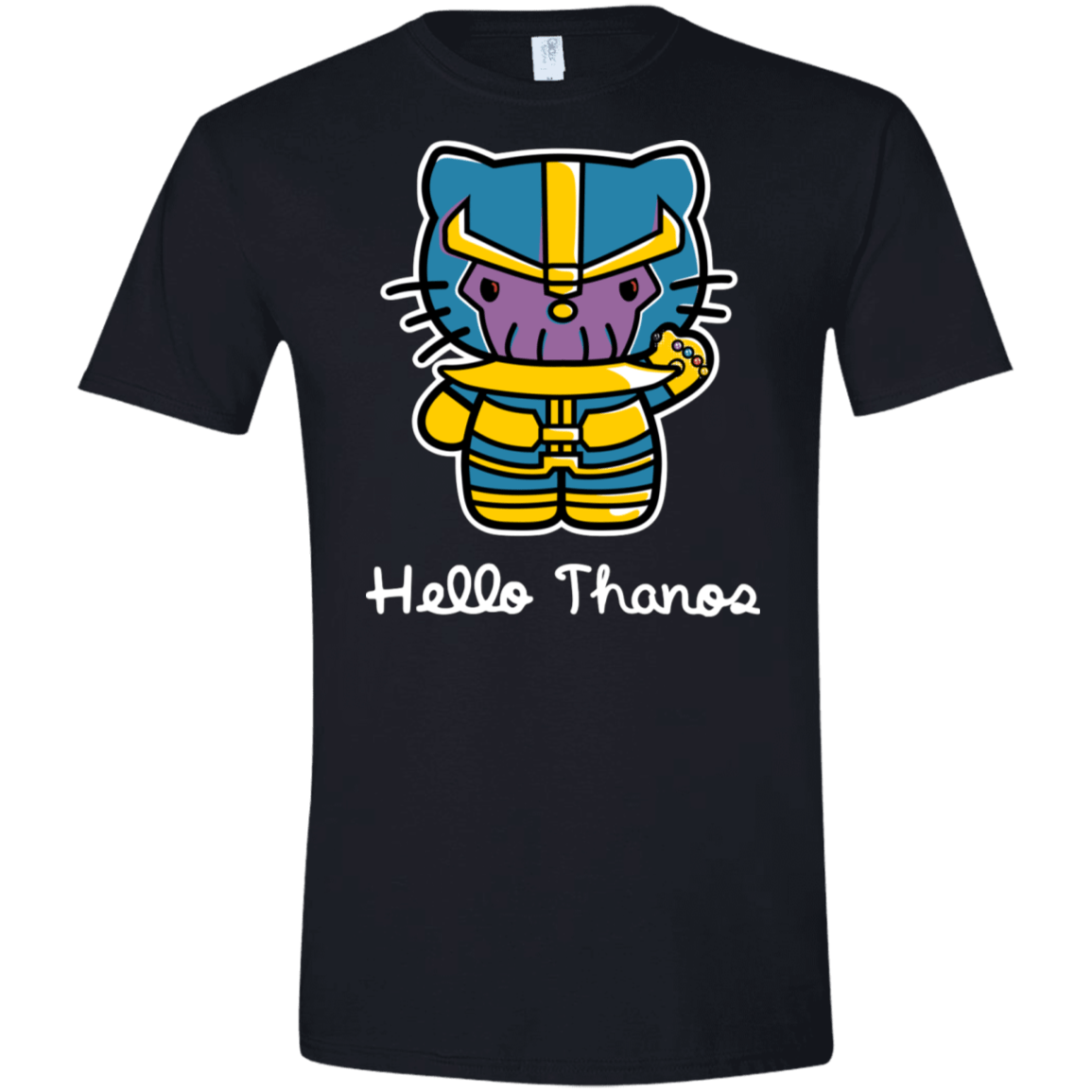 T-Shirts Black / X-Small Hello Thanos Men's Semi-Fitted Softstyle