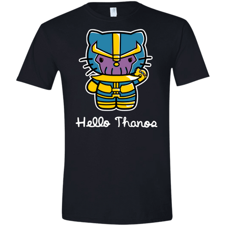 T-Shirts Black / X-Small Hello Thanos Men's Semi-Fitted Softstyle