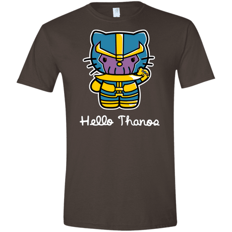 T-Shirts Dark Chocolate / S Hello Thanos Men's Semi-Fitted Softstyle