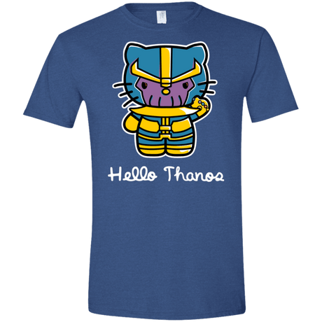 T-Shirts Heather Royal / X-Small Hello Thanos Men's Semi-Fitted Softstyle