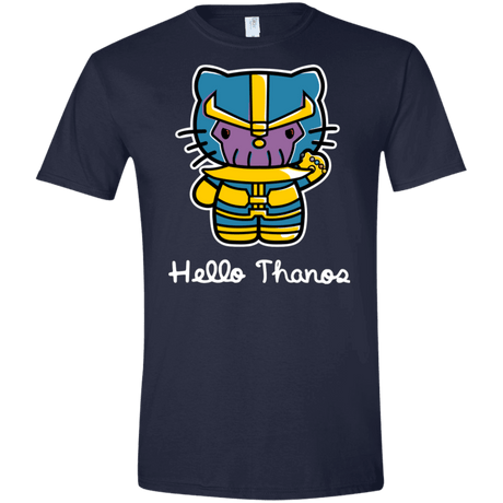 T-Shirts Navy / X-Small Hello Thanos Men's Semi-Fitted Softstyle