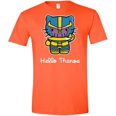T-Shirts Orange / S Hello Thanos Men's Semi-Fitted Softstyle