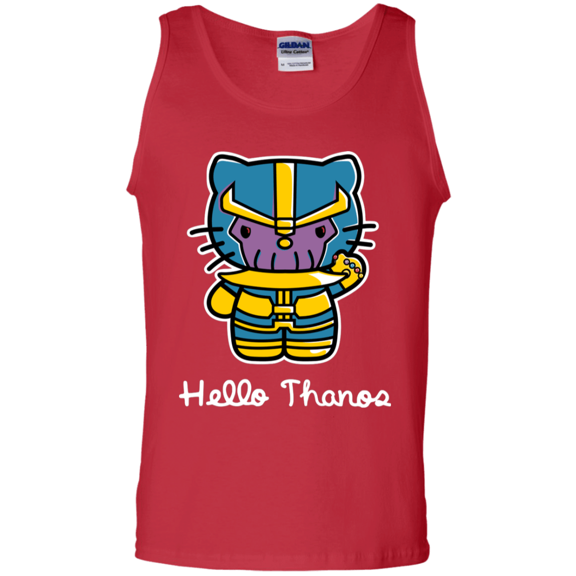 T-Shirts Red / S Hello Thanos Men's Tank Top