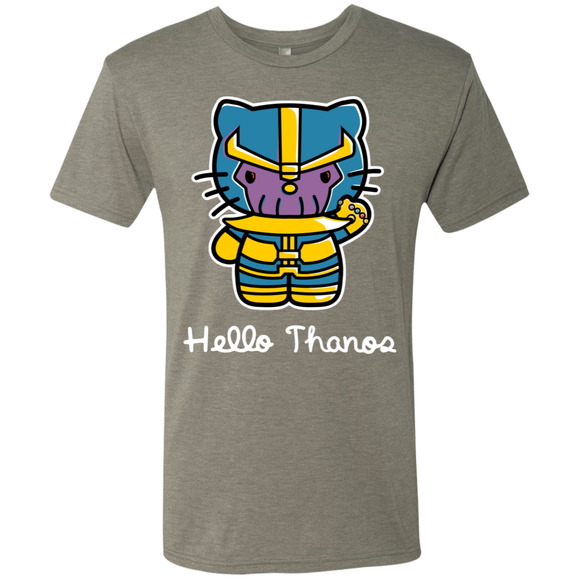 T-Shirts Venetian Grey / S Hello Thanos Men's Triblend T-Shirt