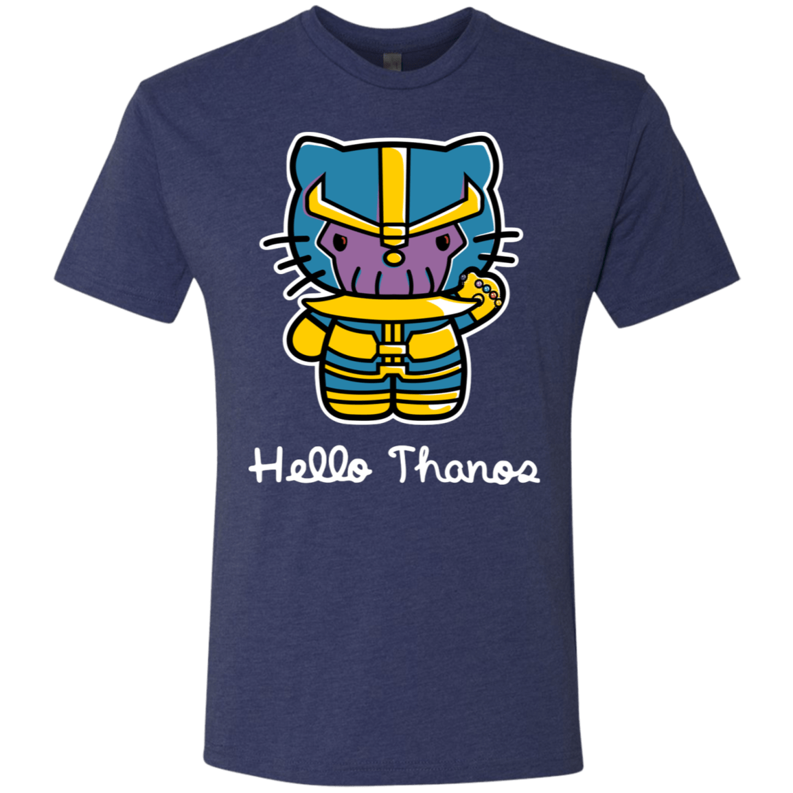 T-Shirts Vintage Navy / S Hello Thanos Men's Triblend T-Shirt