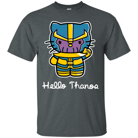 T-Shirts Dark Heather / S Hello Thanos T-Shirt